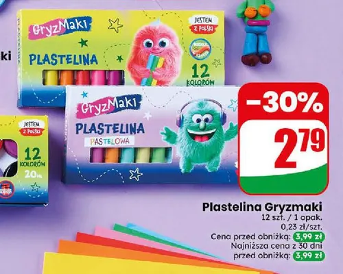 Plastelina Gryzmaki promocja w Dino