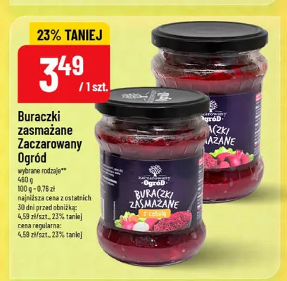 Buraczki zasmażane Zaczarowany Ogród promocja w POLOmarket
