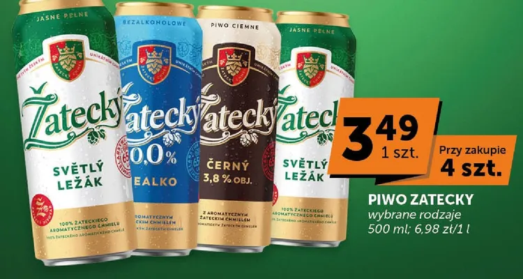 Piwo Żatecky Světlý Ležák promocja w ABC