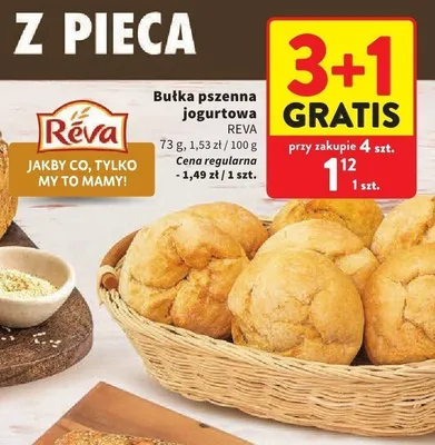 Bułka pszenna jogurtowa Reva promocja w Intermarche