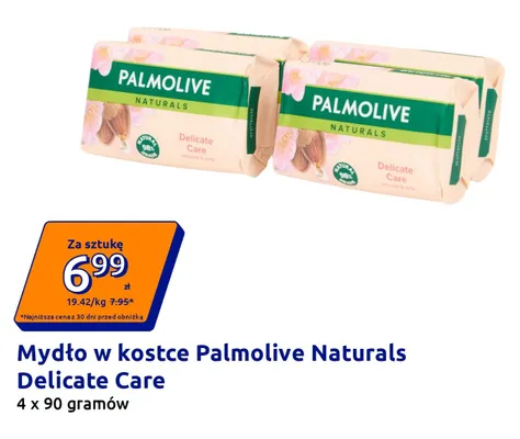 Mydło w kostce Palmolive Naturals Delicate Care 4-pak 90 g promocja w Action