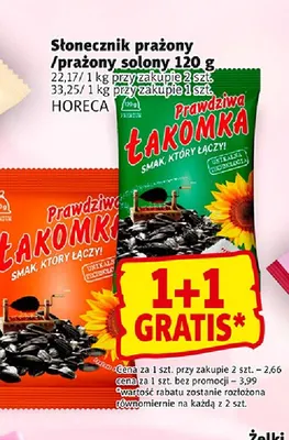 Słonecznik prażony solony Horeca promocja w Prim Market