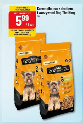 Karma dla psa z drobiem i warzywami Dog The King promocja w POLOmarket