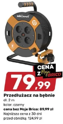 Przedłużacz na bębnie promocja w Bricomarche