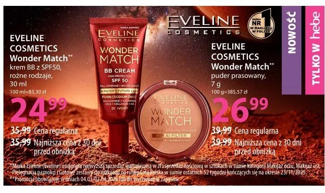 Puder prasowany promocja w Hebe