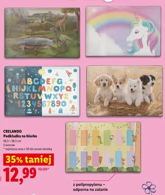 Podkładka na biurko Crelando 58,5x38,5 cm promocja w Lidl