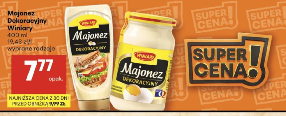 Majonez Dekoracyjny Winiary promocja w Delikatesy Centrum