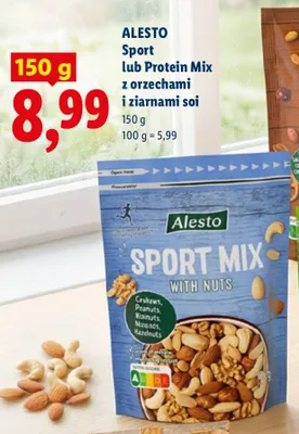 Sport Mix lub Protein Mix z orzechami i ziarnami soi promocja w Lidl