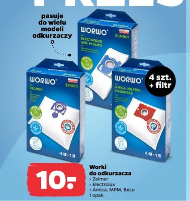 Worki do odkurzacza Worwo promocja w Netto