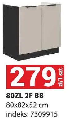 Szafka kuchenna 80ZL 2F BB promocja w Merkury Market