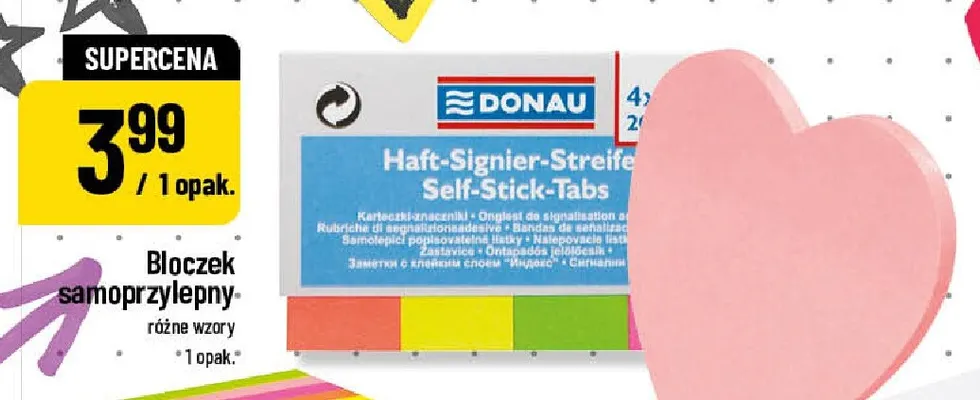 Bloczek samoprzylepny Donau promocja w POLOmarket