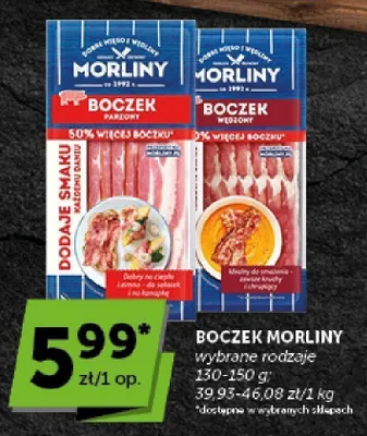 Boczek wędzony Morliny promocja w Euro Sklep