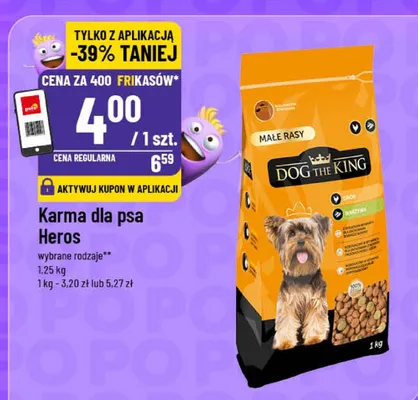 Karma dla psa z drobiem i warzywami Dog The King promocja w POLOmarket