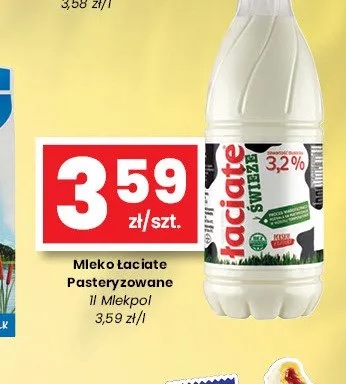 Mleko pasteryzowane Łaciate promocja w emma MARKET