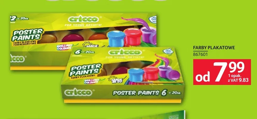 Farby plakatowe Cricco promocja w Selgros