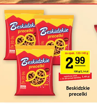 Beskidzkie precelki z solą promocja w Gram Market