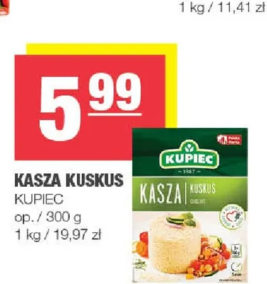Kasza kuskus Kupiec promocja w SPAR