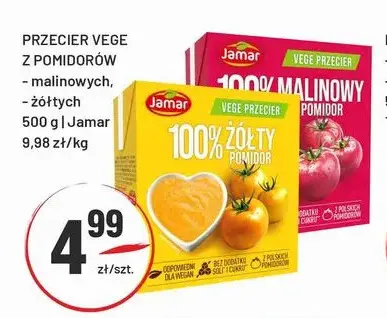 Przecier vege z pomidorów żółtych Jamar promocja w Sedal