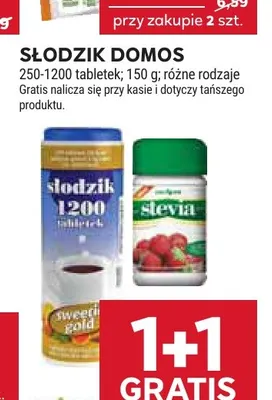 Słodzik 1200 tabletek Domos promocja w Stokrotka