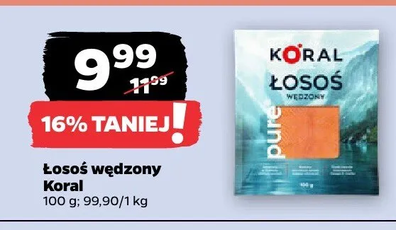 Łosoś wędzony promocja w Netto