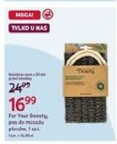 Pas do masażu pleców For Your Beauty promocja w Rossmann