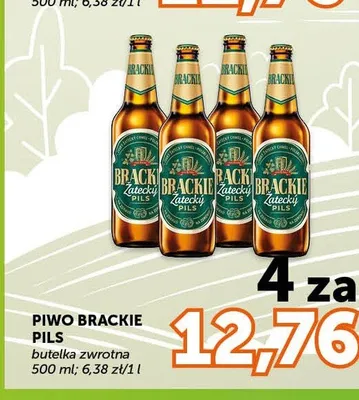 Piwo Brackie Pils 4-pak 500 ml promocja w Groszek