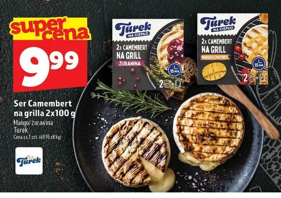 Ser Camembert na grilla Turek mango chutney promocja w TOPAZ