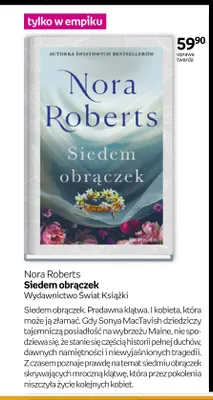 Książka Siedem obrączek Nora Roberts promocja w Empik