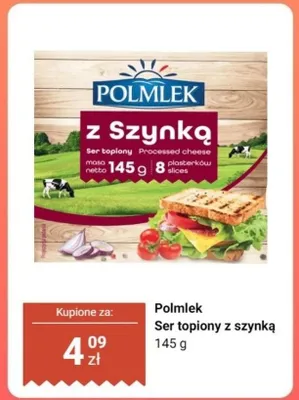 Ser topiony z szynką promocja w Dino