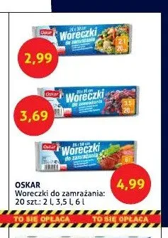 Woreczki do zamrażania Oskar 3,5 l promocja w Blue Stop