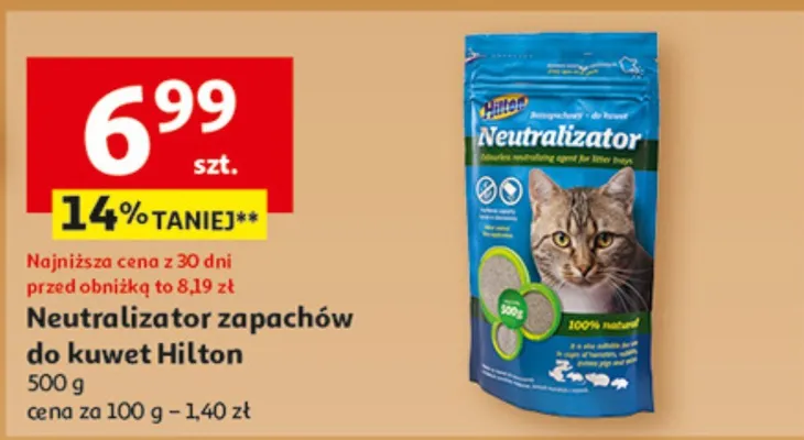 Neutralizator zapachów do kuwet Hilton promocja w Auchan