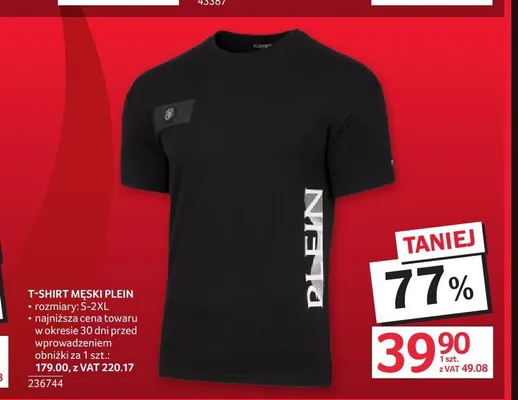 T-shirt męski Plein promocja w Selgros