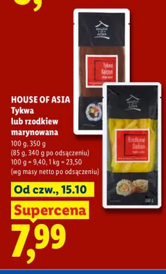 Tykwa marynowana House of Asia promocja w Lidl