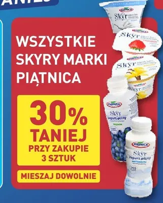 Jogurt Skyr Piątnica promocja w Aldi