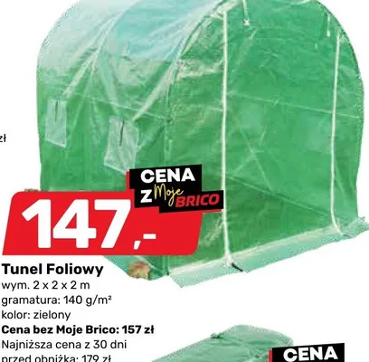 Tunel foliowy promocja w Bricomarche