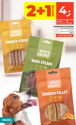 Przysmaki dla psa Misty & Bluey Duck Steaks promocja w Dealz