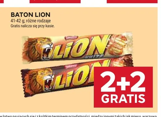 Baton Lion promocja w Stokrotka