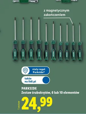 Zestaw śrubokrętów Parkside 6 elementów promocja w Lidl