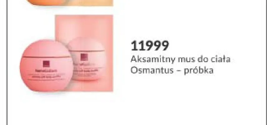 Aksamitny mus do ciała Osmantus próbka Avon promocja w AVON