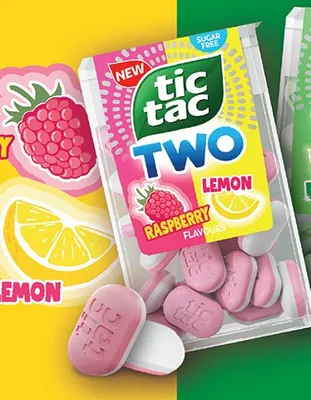 Cukierki Tic Tac TWO Raspberry Lemon promocja w Biedronka