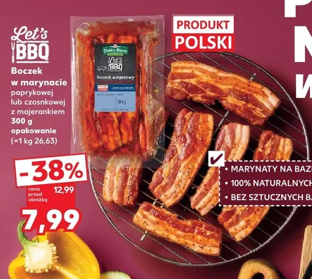 Boczek w marynacie Let's BBQ promocja w Kaufland