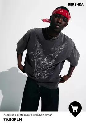 Koszulka z krótkim rękawem Spiderman Bershka promocja w Bershka