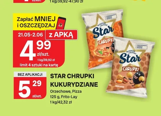 Star Chrupki kukurydziane orzechowe promocja w Chorten