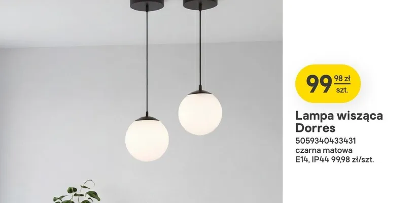 Lampa wisząca Dorres promocja w Castorama