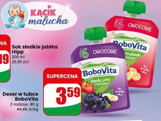 Sok słodkie jabłka promocja w Dino