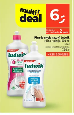Płyn do mycia naczyń Ludwik Duet Świeżości Granat Werbena promocja w Dealz