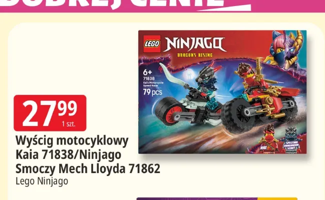 Klocki Lego Ninjago Wyścig motocyklowy Kaia 71838 promocja w Leclerc