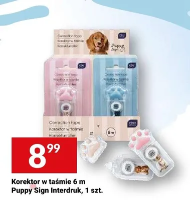 Korektor w taśmie Puppy Sign Interdruk promocja w Twój Market