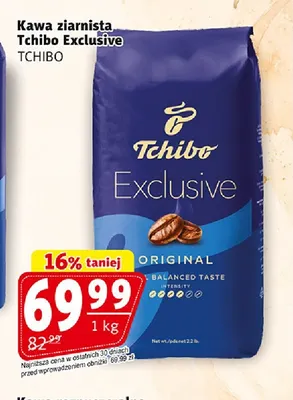 Kawa ziarnista Tchibo Exclusive promocja w Prim Market
