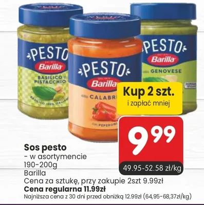 Sos pesto Barilla promocja w Market Point